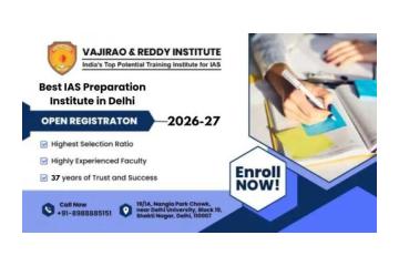 Top IAS coaching in Delhi Vajirao and Reddy Institute