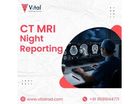 CT MRI Night Reporting for 24/7 Radiology Support