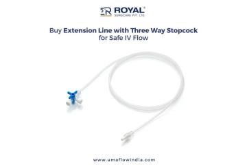 Buy Extension Line with Three Way Stopcock for Safe IV Flow