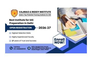 Best Institute for IAS Preparation in Delhi- Vajirao and Reddy Institute 