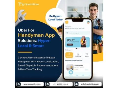 SpotnRides Uber for Handyman App – Complete On-Demand Home Service Solution