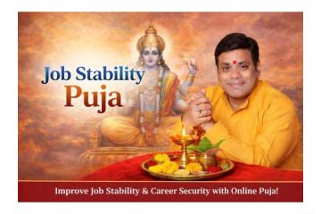 Trusted Online Puja Booking for Career Stability Solutions
