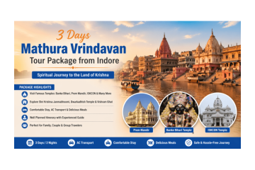 3 Days Mathura Vrindavan Tour Package from Indore 