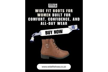 Wide Fit Boots for Women Built for Comfort, Confidence, and All-Day Wear - Buy Now Today