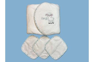 buy blue hooded baby towel online in USA