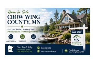 Homes for Sale Crow Wing County MN | Find Your Perfect Property with MN Real Estate and Management