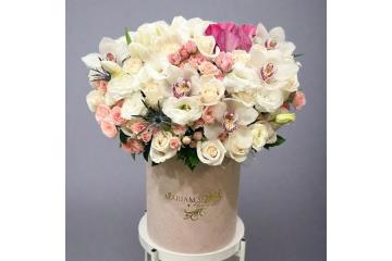 Buy White Roses Flower Bouquet Online in USA – Fresh Spring Season Floral Arrangements Delivered