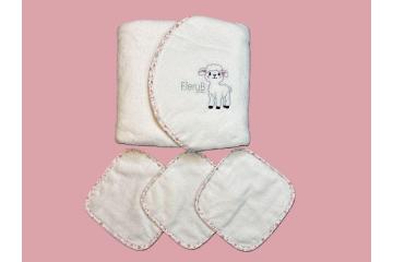 Buy Soft Pink Baby Towel for Newborn Spring Season