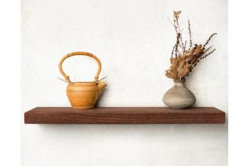 Long Floating Wall Shelf Luminary Mahogany Majesty Soars