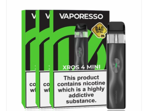 Vaporesso XROS 4 Mini Pod Kit – Refillable Vape Device | Fast UK Delivery