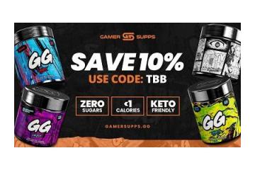 Save 10% on GamerSupps GG Energy – Use Code TBB