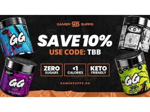 Save 10% on GamerSupps GG Energy
