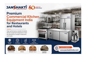 Premium Commercial Kitchen Equipment India for Restaurants and Hotels