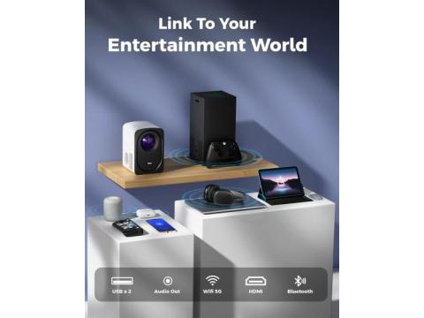 FEDUS Smart LED Projector – Home, Office & Outdoor Entertainment - 2/2