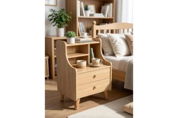 Functional Bedside Table With Drawers At Profurniture