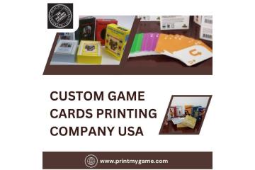Custom Game Cards Printing Company USA