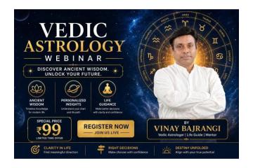 Book Your Seat For Exclusive Astrology Webinar Today