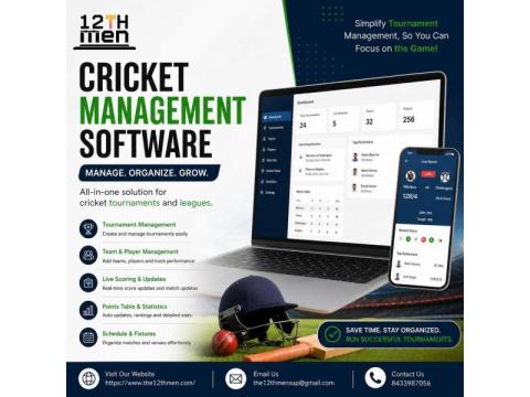 Cricket Management Software by The 12th Men | Easy Tournament Management