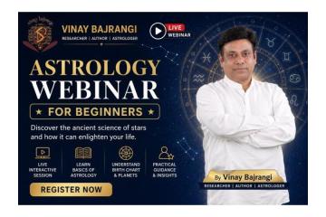 Book Online Astrology Webinar For Beginners Today Easily