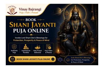 Book Shani Jayanti Puja Online With Trusted Experts