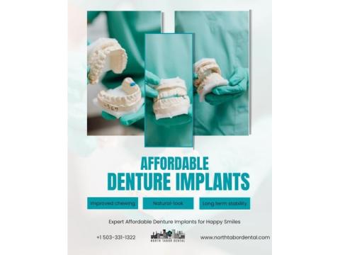 Where to Get Affordable Denture Implants in Portland ?