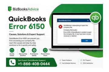 QuickBooks Error 6150  Easy Solutions to Repair Company File Issues