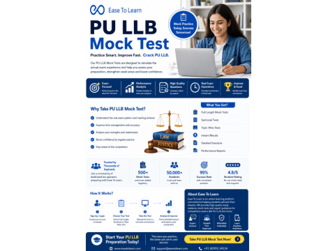 PU LLB Mock Test – Practice Smarter, Score Higher in PU LLB Entrance Exam