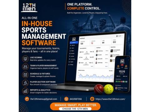 In-House Sports Management Software for Tournaments | The 12th Men