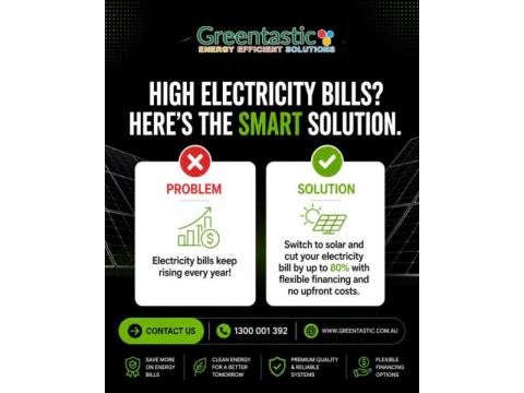 Switch to solar with Greentastic and reduce your electricity bill