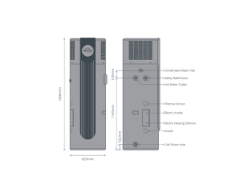 Apricus 260L Heat Pump Hot Water System For Sale