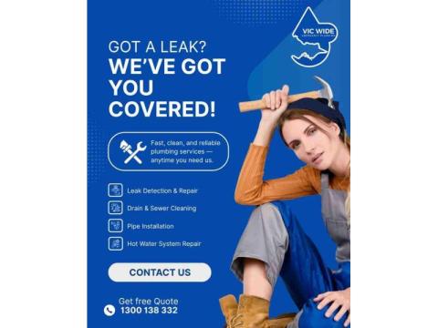 GOT A LEAK? WE’VE GOT YOU COVERED