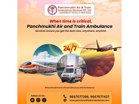 Through Panchmukhi Air Ambulance in Delhi, patients receive continuous care while in transit