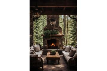 Outdoor Wood Heater for Cozy Backyard Comfort