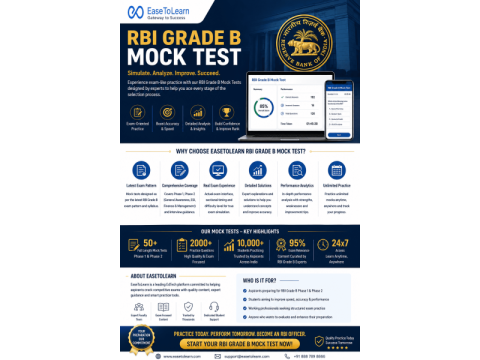 RBI Grade B Mock Test 2026 – Free Online Practice Tests, Latest Pattern & Full-Length Mocks
