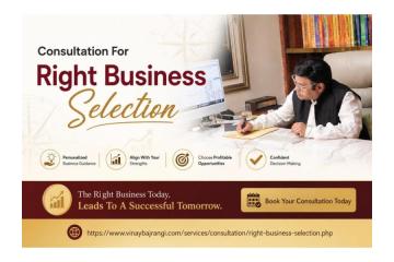 Get Expert Consultation For Right Business Selection Today