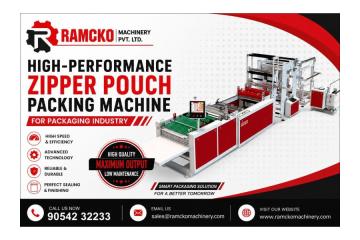 High-Performance Zipper Pouch Packing Machine for Packaging Industry