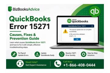 QuickBooks Error 15271: Resolve Payroll Update and File