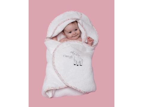 Buy Pink Hooded Baby Towel in USA – Soft Comfort for Spring Season Newborn Care