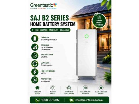 SAJ B2 Series Home Battery System – Smart Energy Storage for Modern Homes