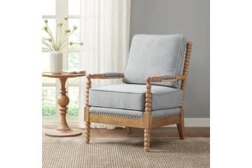 Donohue Turned Wood Frame Armchair